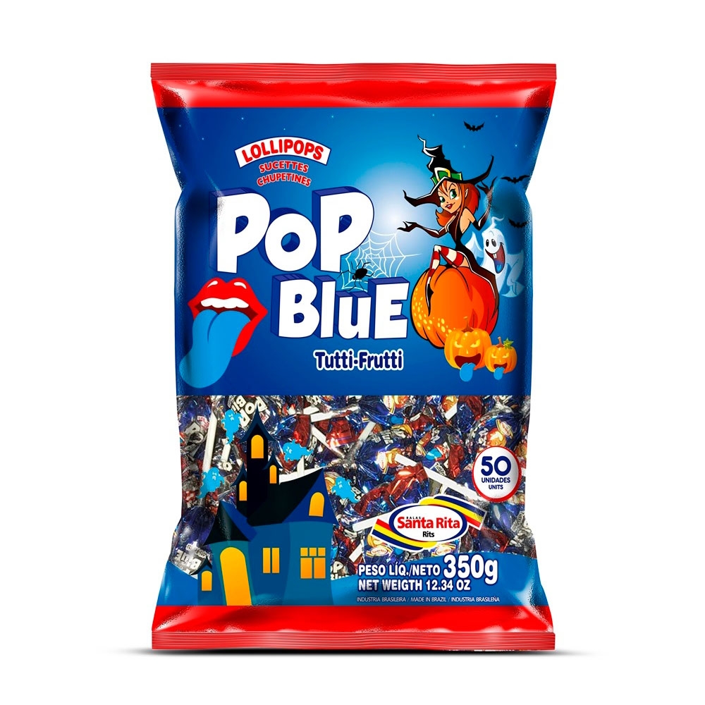Pirulito Pop Blue Tutti Frutti